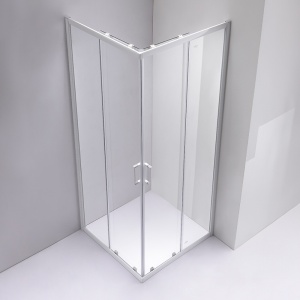 Cabina de dus KZ93B Patrata, Design Modern 90x90cm , Culoare Alb - Img 4