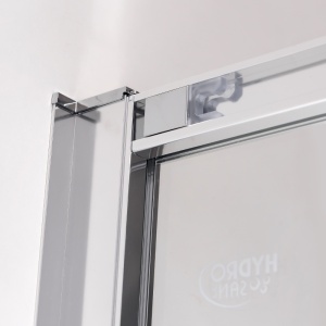 Cabina de dus NOVA Super slim, Dimensiune 120x80cm, Sticla securizata 6mm, Culoare Crom - Img 5