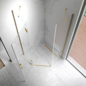 Cabina de dus PRO cu usa Batanta, Dimensiune 80x80cm, Inaltime 195 cm, grosime sticla 6 mm - Img 3
