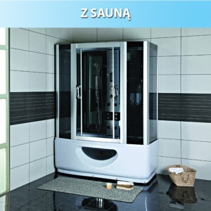 Cabina de dus SANDRA cu hidromasaj si sauna, 145x85 cm - Img 3
