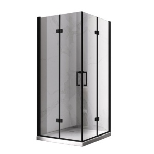 Cabina dus KZ08C Culoare neagra, dimensiune 90x90cm