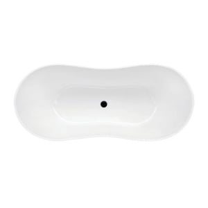 Cada de baie free-standing Besco Viya 170x72cm Culoare Alb Lucios - Img 2
