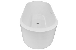 Cada de baie Freestanding 170x80x60cm, Design Modern ,Culoare Alb - Img 3