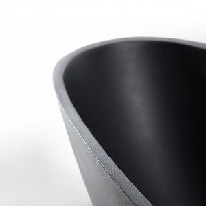 Cada de baie freestanding, Cu Design Modern , Strat Abraziv 170x75cm, Culoare Negru - Img 3