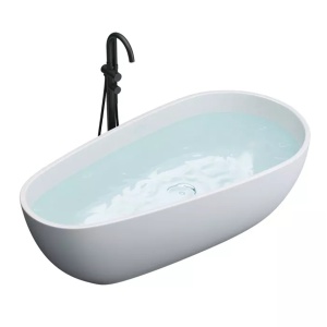 Cada de baie PRO EMMA Free-Standing, design modern, Alba - Img 1