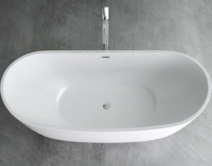 Cada de baie PRO OLSENA 150 cm, free-standing, design modern, Alba - Img 5
