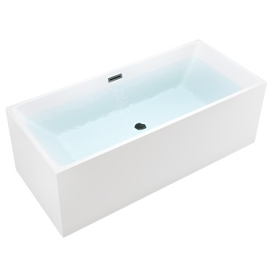 Cada de baie Santa 507A 150x75cm, Culoare Alb , Deversor Negru - Img 1