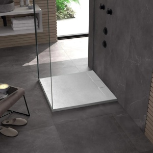 Cadita de dus Bazalt White 90x90 - Img 4
