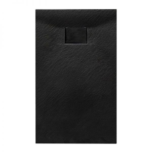 Cadita de dus JUKO Slim, Structura de piatra 120x70cm, Culoare Negru