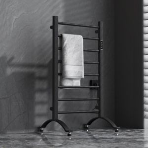 Calorifer electric TAAL-BL 200W pentru baie 91x50, negru - Img 3