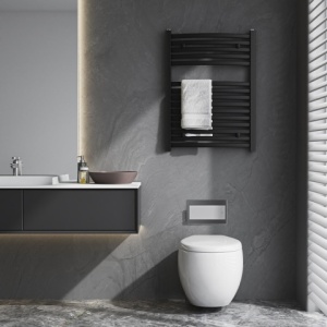 Calorifer vertical GAMA-BL-1 pentru baie 120x50, negru - Img 10