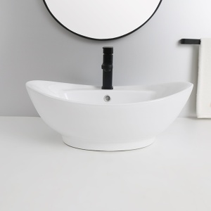 Chiuveta De Blat PRO CLARA, 59x39x 21 Cm, Montaj Pe Blat, Design Deosebit, Forma Rotunda, Ceramica Sanitara, Alb - Img 2