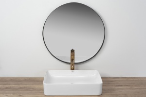 Chiuveta de blat REA Avia, 51x34.5 x 11 cm, Montaj Pe Blat, Design Deosebit, Ceramica Sanitara, Alb - Img 3