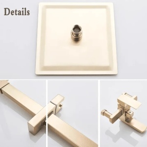Coloana de dus cu 3 functii, Finisaj Gold Mat - Img 4