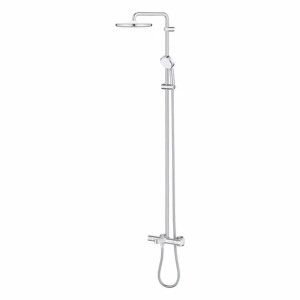 Coloana de dus cu baterie termostatata si pipa cada Grohe Tempesta Cosmopolitan 250 - Img 2