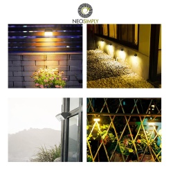 Lampa Solara De Exterior LED, NeoSimply, 1000 Lumens, 10W, 20 led-uri, IP65, cu senzor de proximitate si 3 moduri smart de operare - Img 4