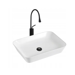 Lavoar De Blat PRO ZOYA SLIM, Dimensiuni 55X 40 X 11 Cm, Montaj Pe Blat, Forma Dreptunghiulara, Ceramica Sanitara, Alb