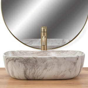Lavoar de blat REA BELINDA ASH, Dimenisuni 46x33x13.5 cm - Img 2