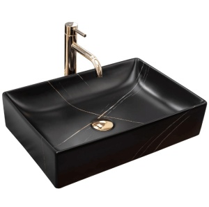 Lavoar de blat REA INGA black marble - Img 1