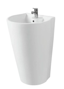 Lavoar Independent PRO MELANIA, Dimensiuni 53 X 48 X 82 Cm, Forma Ovala, Material Ceramica Sanitara, Alb - Img 4