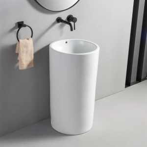 Lavoar LINCOLN Montaj freestanding culoare alb - Img 3
