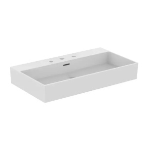 Lavoar suspendat Ideal Standard Atelier Extra alb lucios cu 3 orificii baterie si preaplin 80 cm - Img 1