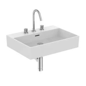 Lavoar suspendat Ideal Standard Atelier Extra alb lucios cu 3 orificii baterie si preaplin 600 cm - Img 5