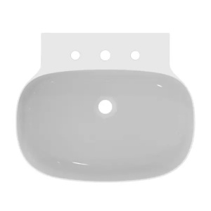 Lavoar suspendat Ideal Standard Atelier Linda-X 60 cm alb lucios cu 3 orificii baterie - Img 6