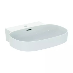 Lavoar suspendat Ideal Standard Atelier Linda-X 60 cm alb lucios cu orificiu baterie si preaplin - Img 1