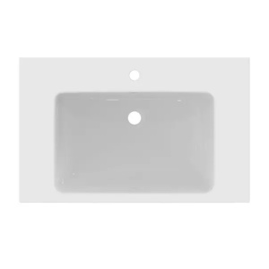 Lavoar suspendat Ideal Standard i.life B alb lucios 81 cm cu orificiu baterie si preaplin - Img 4
