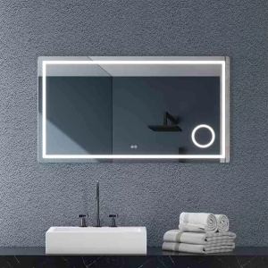 Oglinda cu iluminare LED si dezaburire Fluminia Cleopatra 120 cm plus lupa cosmetica - Img 4