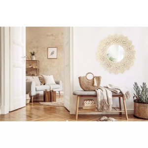 Oglinda perete Boho 55CM 322049 - Img 2