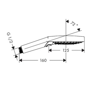 Para de dus Hansgrohe Raindance Select S 120 negru mat 3 functii - Img 6