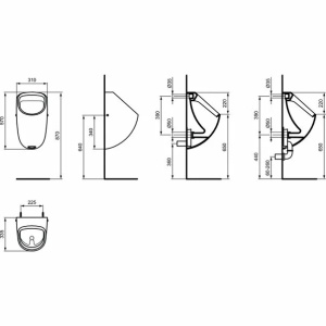 Pisoar cu alimentare ascunsa Ideal Standard Connect - Img 2