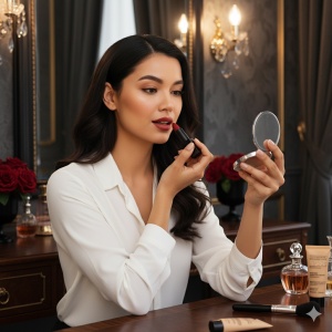 Ruj de buze cu pigment intens CTZN, Colectia Code Red, Vegan, Vitamina E, rezistent la apa, cu unt de shea, Rosso - Img 3