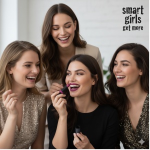 Ruj de buze cu pigment intens Smart Girls Get More, Colectia Long lasting love, rezistent la apa, Sugar Plum - Img 5