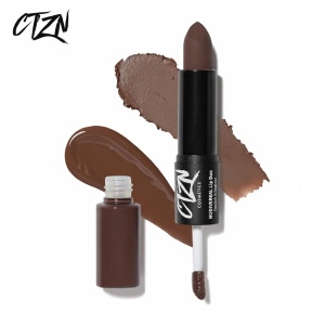 Ruj si creion de buze CTZN, Nudiversal Lip Duo, rezistent la apa, cu unt de mango salbatic, Singapore