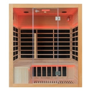 Sauna cu infrarosu full Carbon si terapie cromatica pentru 4 persoane EA4T 175 x 130 cm