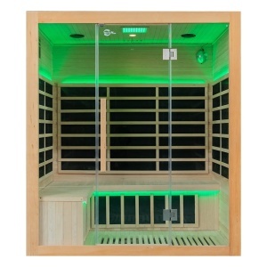 Sauna cu infrarosu full Carbon si terapie cromatica pentru 4 persoane EA4T 175 x 130 cm - Img 3