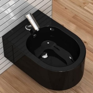 Set Bideu si Vas WC PRO GROHE, montaj suspendat, ceramica sanitara,Vas WC LORENT +Bideu +Capac Soft-Close SLIM PREMIUM+Cadru +Clapeta - Img 6