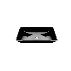 Set Complet Chiuveta De Blat PRO ERA GLASS BLACK cu accesorii, 55x36x 10 Cm, Montaj Pe Blat, Design Deosebit, Sticla Temperata, Negru - Img 4