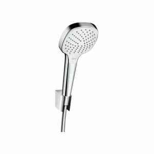Set de dus Hansgrohe Croma Select E Vario cu porter crom - alb