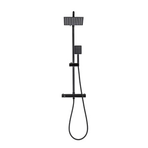 Set de dus PRO cu termostat, dus cu efect de ploaie, finisaj Negru - Img 2