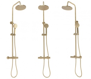 Set dus cu termostat Rea PAROT BRUSHED GOLD - Img 5