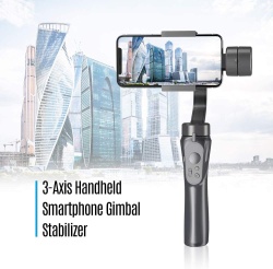 Sistem de stabilizare gimbal cu 3 axe pentru telefoane mobile, Foto, Video, Negru - Img 5