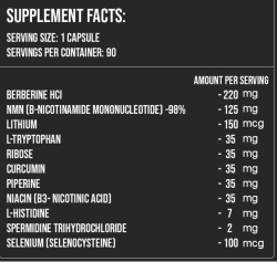 Supliment alimentar, Neosimply NMN Premium Formula 90cps, anti-aging cu seleniu, curcumin, berberina, pentru energie, metabolism si regenerare celulara, Verde inchis - Img 2