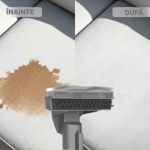 Aspirator Cu Spalare 4 In 1 SeveShop® C6 Max, Aspirator cu Aburi, Aspirator Cu Spalare Multifunctional Pentru Covor Si Tapiterie, Rezervor Dublu 1.2L, Putere 1650W, Putere De Aspirare 12000Pa, Design Compact, Ideal Auto, Canapea, Gri - Img 6