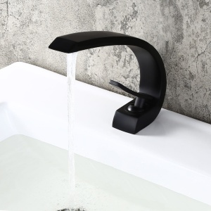Baterie Lavoar PRO Excito Black, Montaj Pe Chiuveta, Capat Fix, Inaltime 19 Cm, Finisaj Negru Mat - Img 3