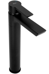 Baterie Lavoar REA ARGUS BLACK HIGH, Montaj Pe Blat, Capat Fix, Monocomanda, Inaltime 28.5 Cm, Finisaj Negru Mat - Img 5