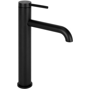 Baterie Lavoar REA SPOT BLACK HIGH, Montaj Pe Blat, Capat Fix, Monocomanda, Inaltime 28 Cm, Negru - Img 1